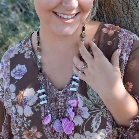 Eclectic never ending sweater necklace - Picture 5 of 9